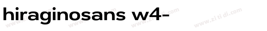 hiraginosans w4字体转换